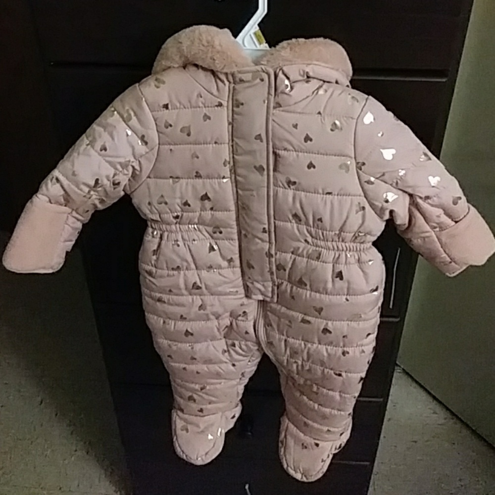 Pink & Gold Snowsuit
